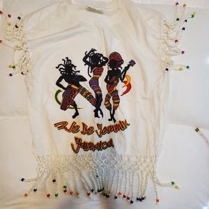 NWOT Authentic Jamaican custom design tshirt
